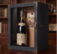 Nouvelle conception vintage, cadre en bois massif 11x13 pour objets mémorables, souvenirs, médailles, photos et objets de collection