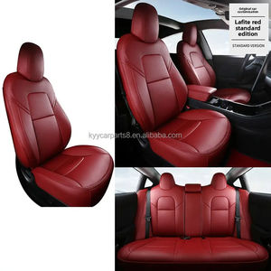 Fundas de Asiento de Coche de Cuero de Lujo, Tamaño Universal, Juego Completo, para <span class=keywords><strong>Rolls</strong></span>-<span class=keywords><strong>Royce</strong></span> Cullinan, Toyota Camry, Tesla - Product Image 6