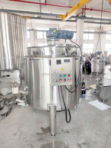 不锈钢混合罐液体混合机电加热夹套混合罐带搅拌器 - Product Image 4