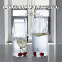 Pichet à lait moderne en verre borosilicate, fait main, grande capacité, avec couvercle, compatible lave-vaisselle et micro-ondes, sans BPA, transparent, portable
