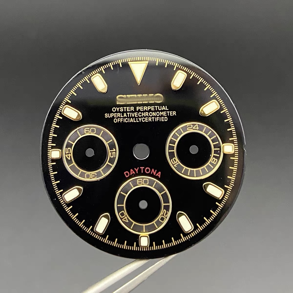 Black Dial Gold Indices