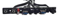 Carcasa de ordenador, Panel frontal Dual USB3.0 + usb 3,1 + LED, interruptor de Audio HUB, Unidad de reutilización, extensión de placa PCB, puerto y conector