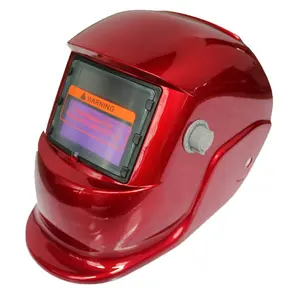 热销红色绘画定制太阳能自动变暗镜头焊接头盔