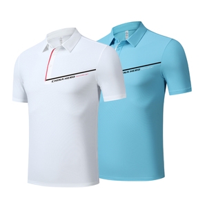 เสื้อโปโลแขนสั้นรัดรูปแห้งเร็วชุดใส่วิ่งฟิตเนส - Product Image 1