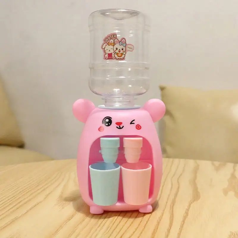 Hot selling children's mini water dispenser toy can be filled with juice dispenser simulation cartoon playing toy