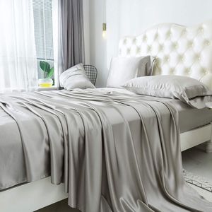 100% 真丝床罩床单桑蚕丝床笠豪华真丝床上用品套装 - Product Image 3