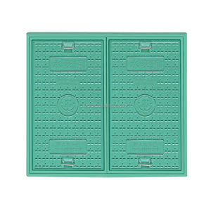 Nhựa Composite điện Bìa tấm vuông Polymer chống cháy Cáp rãnh cửa cống bìa cho đường sợi thủy tinh máng xối Bìa - Product Image 1