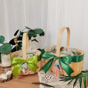 Cestas de madera para regalo de Navidad, cesta decorativa para frutas, tejida para almacenamiento de <span class=keywords><strong>pan</strong></span> - Product Image 6