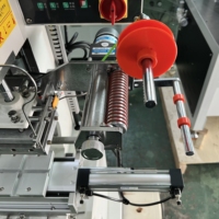 Machine d'estampage à chaud semi-automatique pour surface plate cylindrique en plastique métal papier cuir PVC produits