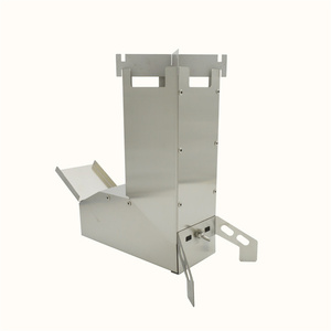 Fusée sans fumée personnalisée en acier inoxydable mini réchaud multifonctionnel pour <span class=keywords><strong>camping</strong></span> en plein air portable et pliant au bois - Product Image 1
