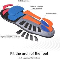 Nouvelle Arrivée DAMEI Vktry Semelles Sport Confortables et Respirantes avec Soutien Orthopédique de la Voûte Plantaire en EVA Modèle DMIN-051 pour Chaussures