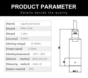 Sensor <span class=keywords><strong>de</strong></span> <span class=keywords><strong>nivel</strong></span> <span class=keywords><strong>de</strong></span> <span class=keywords><strong>agua</strong></span> <span class=keywords><strong>de</strong></span> pozo <span class=keywords><strong>de</strong></span> tubo sumergible <span class=keywords><strong>de</strong></span> suministro directo <span class=keywords><strong>de</strong></span> fábrica, sensor <span class=keywords><strong>de</strong></span> <span class=keywords><strong>nivel</strong></span> <span class=keywords><strong>de</strong></span> <span class=keywords><strong>agua</strong></span> <span class=keywords><strong>de</strong></span> estanque, transmisor <span class=keywords><strong>de</strong></span> <span class=keywords><strong>nivel</strong></span> <span class=keywords><strong>de</strong></span> <span class=keywords><strong>agua</strong></span> <span class=keywords><strong>de</strong></span> 4-20ma - Product Image 5