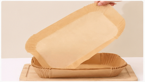 150 Piezas de Papel de Hornear Antiadherente, Apto para Horno y Freidora de Aire, Seguro para Contacto con Alimentos, Compatible con <span class=keywords><strong>Ninja</strong></span> AF300EU AF400EU <span class=keywords><strong>Cosori</strong></span> - Product Image 4