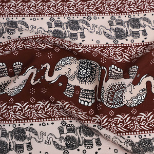 Tela de Rayón Viscosa Suave <span class=keywords><strong>Popin</strong></span> Digital, Estampada con Diseño de Elefantes para Camisas y Vestidos de Verano - Product Image 6