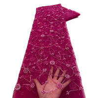 Günstiger Preis Pailletten Mesh Stoff Pailletten Perlen Spitze Hochzeit Spitze Stoff 3d Stickerei Pailletten Spitze Stoff