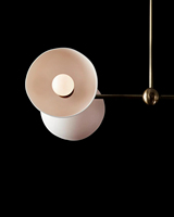 Lámpara Colgante Minimalista Estilo Wabi Sabi para Isla de Cocina, Lámpara Colgante Vintage de Cobre y Latón con LED, Lámpara de Techo para Comedor