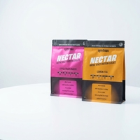 Sachet Doypack Personnalisé en Matériau Stratifié à Fond Carré pour Emballage de Café, Qualité Alimentaire, Impression Héliogravure, avec Fermeture Zip et Valve