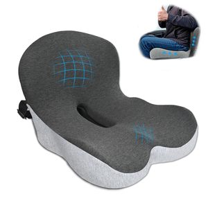 Office Chair Lumbar Support Memory Foam Car Seat <strong>Cushion</strong> with Adjustable Strap <strong>Sciatica</strong> Pad <strong>Cushions</strong> for Car Truck Gaming Chair - Product Image 1