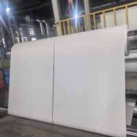High-Frequency Welding Ready PVC Knife Coated Membrane Fabric ≥90N/5cm Peel Strength for Permanent Tensile Structures