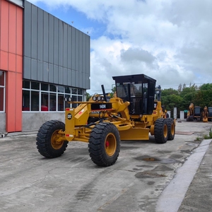Niveleuse à moteur CAT 140H d'occasion, niveleuse routière Caterpillar 140H d'origine, équipement de construction hydraulique à vendre - Product Image 4