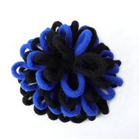 Chignon Dreadlock Afro con Cordoncino, Coda di Cavallo Sintetica Effetto Faux Locs, Posticci per Capelli con Clip