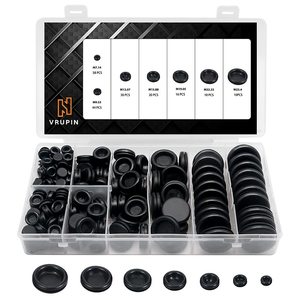 Kit de Anillos de Goma Vrupin, 188 Piezas, M7 14, M9 53, M12 07, M15 88, M19 05, M22 23, M25 4, para Protección de Cables - Product Image 1