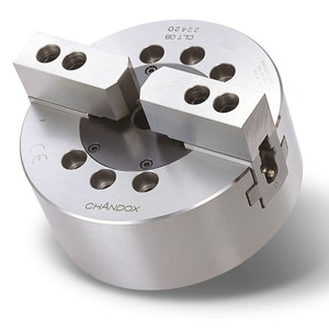 Mandril hidráulico de dos mordazas Chandox CLT 10A8 para uso en torno de banco - Product Image 1