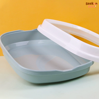 Grande litière pour chat en plastique pour chats d'intérieur