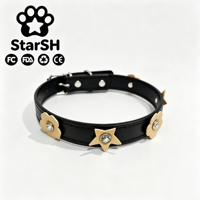 Colliers pour animaux de compagnie en cuir PU style princesse à petites fleurs, vente directe d'usine, best-seller transfrontalier universel pour chats et chiens