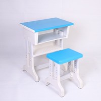 Vente en gros usine Dake : Pupitres et chaises scolaires modernes et simples, modèles améliorés, individuels ou doubles, réglables, en plastique, 1 tiroir