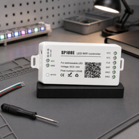Contrôleur LED WiFi Pixel DC5-24V 2048 Pixels, Contrôle par Application, Mode AP STA, Mémoire de Dernière Position pour Éclairages de Scène et Accessoires d'Éclairage