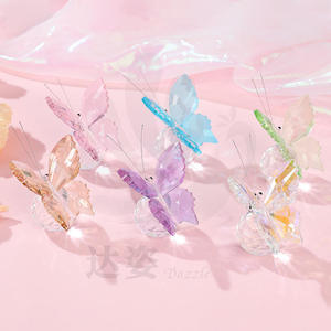 Décoration papillon en cristal Décoration de comptoir de magasin Armoire à vin Salon Bureau Maison cadeaux artisanaux Artisanat en cristal - Product Image 5