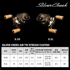 Moulinet Daiwa Silver Creek Baitnet en alliage d'aluminium, pour droitiers et gauchers, pour la pêche à la truite en ruisseau, micro-pêche, leurre, moulinet goutte d'eau - Product Image 3