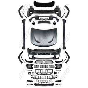 Accesorios de coche modificados para <span class=keywords><strong>jeep</strong></span> <span class=keywords><strong>GRAND</strong></span> <span class=keywords><strong>CHEROKEE</strong></span> 14-22 actualización a <span class=keywords><strong>SRT</strong></span> kit de carrocería parachoques faldones laterales capó cejas - Product Image 2