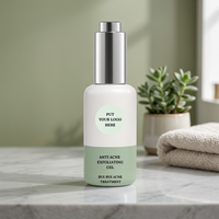 Serum Wajah Cair Pemutih Anti-Penuaan Anti-Kerut Organik Label Pribadi Asam Azelaat Asam Salisilat Gliserin Asam Hialuronat