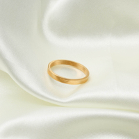 Nokia april april — bague en acier inoxydable pour femmes, anneau minimaliste plaqué or, rond et brillant, en stock, 316L