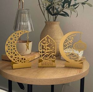 SA20231201 Portavelas Islámico de Metal Dorado para el Hogar, Decoración para Ramadán y Eid, Varios Tamaños - Product Image 2