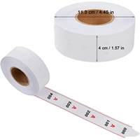 Rouleau de tickets de numérotation séquentielle pour gestion de file d'attente, avec flèche blanche, pour commerce de détail et restauration, imprimable