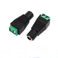 Connecteur d'alimentation 12V DC 5,5 mm x 2,1 mm Femelle, Adaptateur de prise d'alimentation 24V pour caméra de sécurité CCTV