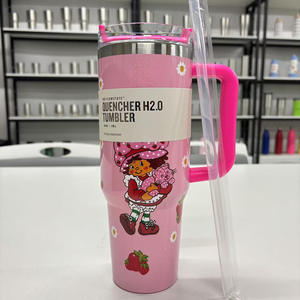 बड़ी क्षमता सुंदर स्टेनलेस स्टील टंबलर कार्यालय और घर का उपयोग कार के साथ विशाल कप - Product Image 4