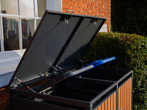 קופסת פח אשפה חיצונית יכול ארון פלדה מגולוון פסולת פח פח פח אשפה פח פח פח אשפה 1/2/3/4 אשפה אשפה - Product Image 6