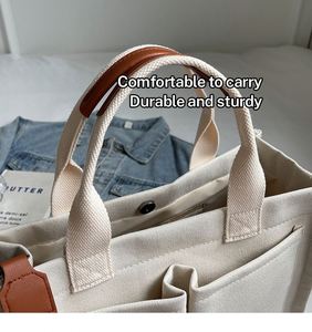 Factory Direct Purse Work Laptop <b>Book</b> Pocket Handbags Travel Nurse College Gift All Crossbody Canvas <b>Tote</b> Bags for Women - Product Image 3