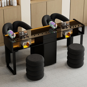 Hot Sale Single Manicure <b>Table</b> and Chair Set Professional <b>Nail</b> <b>Table</b> With Vacuum Cleaner <b>Table</b> Manicure for <b>Nail</b> Salon - Product Image 2