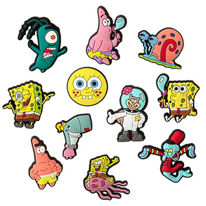 Nuovo arrivo bracciale bambini charm Cartoon decorazione di scarpe fibbie PVC accessori <span class=keywords><strong>Spongebob</strong></span> scarpe Charms per bambini regalo - Product Image 3