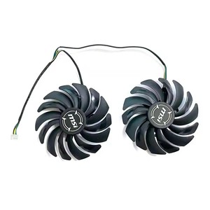 พัดลมระบายความร้อน GPU ขนาด 95 มม. 4 พิน DC 12V 0.4A รุ่น PLD10010S12HH PLD10010B12HH สำหรับ <span class=keywords><strong>MSI</strong></span> Radeon RX <span class=keywords><strong>5600</strong></span> <span class=keywords><strong>XT</strong></span> GAMING MX - Product Image 2