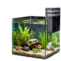Filtre de réservoir submersible silencieux avec skimmer pour eau douce, séparation sec/humide, 6W 500L/h, 8W 800L/h - Grande Vente