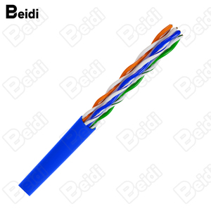 Beidi Chất lượng cao Mạng <span class=keywords><strong>Internet</strong></span> cáp Rắn Đồng Trần 23AWG 4 cặp UTP Cat6 cáp Ethernet 305m - Product Image 1