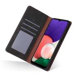 Étui en cuir magnétique fin rétro mat avec rabat pour <span class=keywords><strong>Samsung</strong></span> Galaxy A53 A33 A13 5G A03S A82 A22, avec fentes pour cartes - Product Image 5