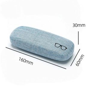 Large Hard <b>Case</b> Linen Fabric Protective Eyeglass Holder Men Women Travel <b>Glasses</b> <b>for</b> Uv Sunglasses Unisex Gift - Product Image 3
