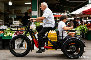 Tricycle pour adultes, pneus larges de 4,0 pouces, vélo de montagne électrique, batterie amovible 48V 60Ah, moteur 1750W, GÉNÉRATEURS D'ÉNERGIE - Product Image 3